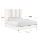 Lit en velours Arabelle