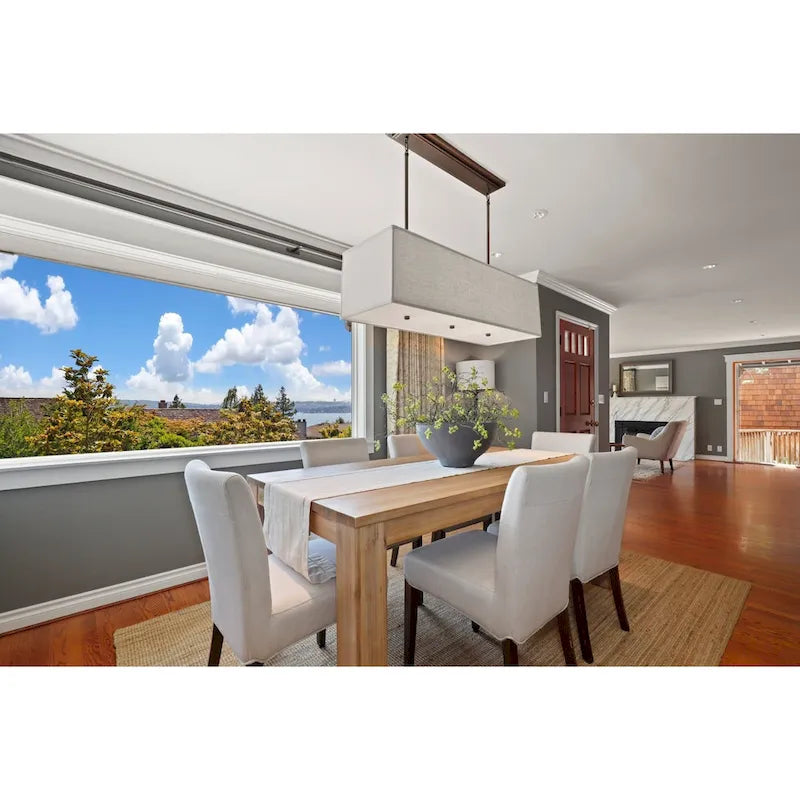 Table de salle à manger rectangulaire Bedford 75 pouces, pieds carrés