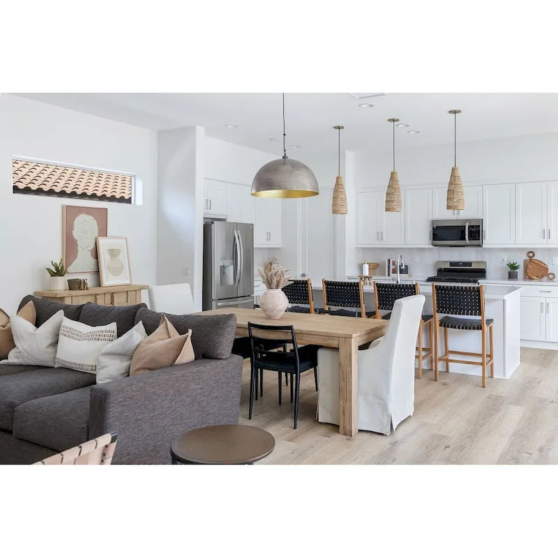 Table de salle à manger rectangulaire Bedford 75 pouces, pieds carrés