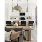 Table de salle à manger rectangulaire Bedford 75 pouces, pieds carrés