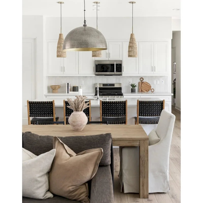 Table de salle à manger rectangulaire Bedford 75 pouces, pieds carrés