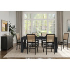 Table de salle à manger rectangulaire Bedford 75 pouces, pieds carrés