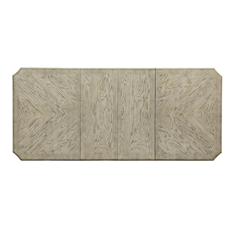 Table de salle à manger extensible en bois Tani White 100 pouces de Furniture of America