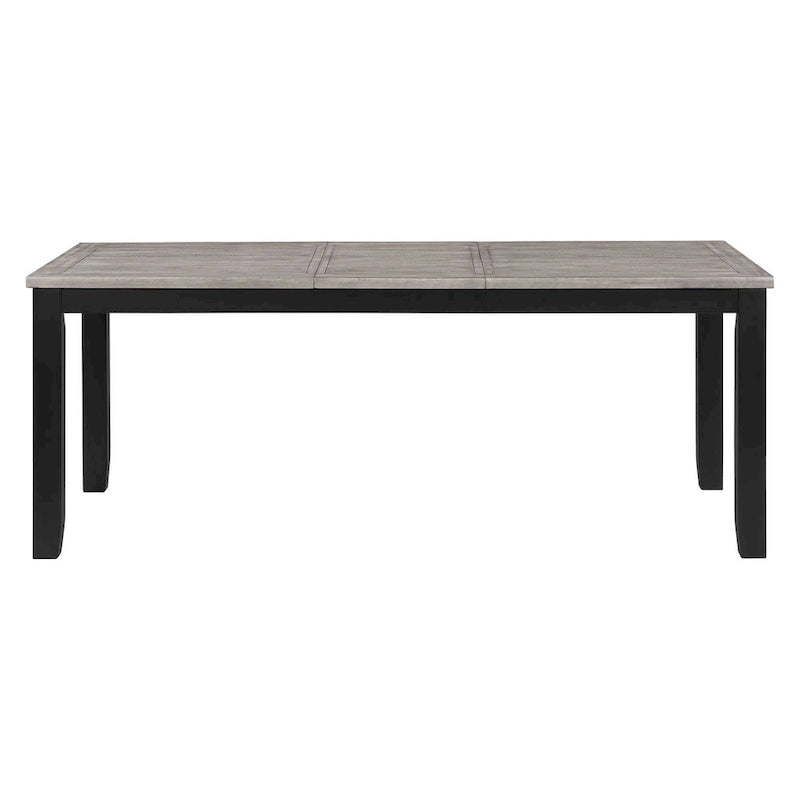 Ensemble de table à manger 7 pièces Centera gris et noir