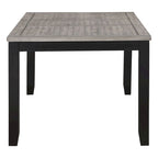 Ensemble de table à manger 7 pièces Centera gris et noir