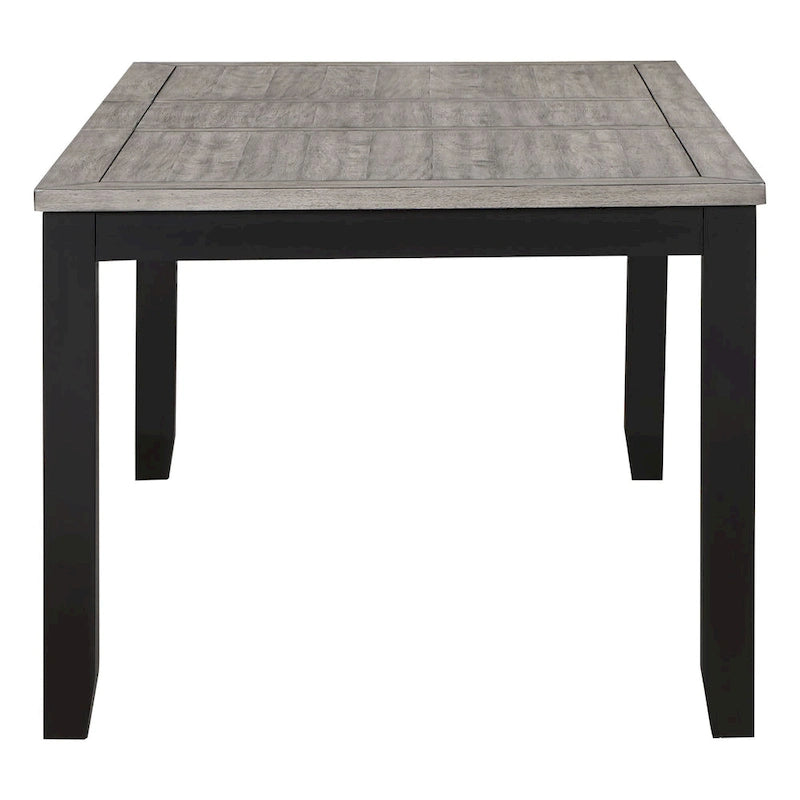 Ensemble de table à manger 7 pièces Centera gris et noir