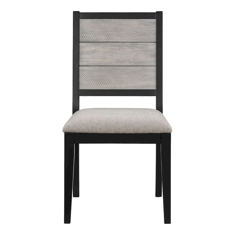 Ensemble de table à manger 7 pièces Centera gris et noir