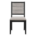 Ensemble de table à manger 7 pièces Centera gris et noir