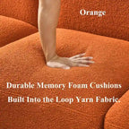 Canapé d'angle modulaire moderne en forme de L, combinaison à faire soi-même, canapé 3 places rembourré avec méridienne pour salon