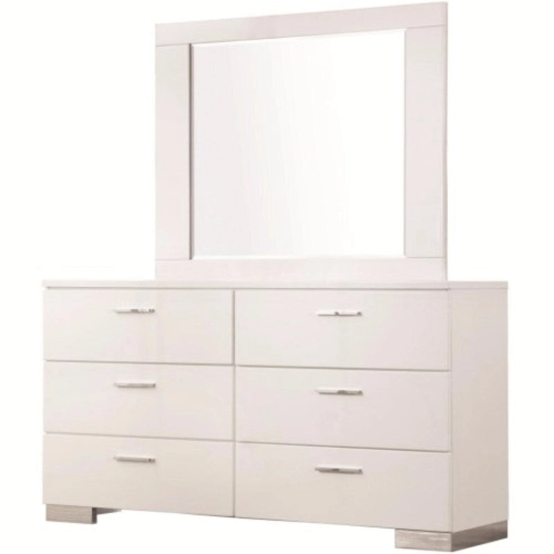 Alluring Wooden Dresser, White
