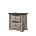 Ensemble de chambre à coucher Aimon 5 pièces, panneaux gris rustiques