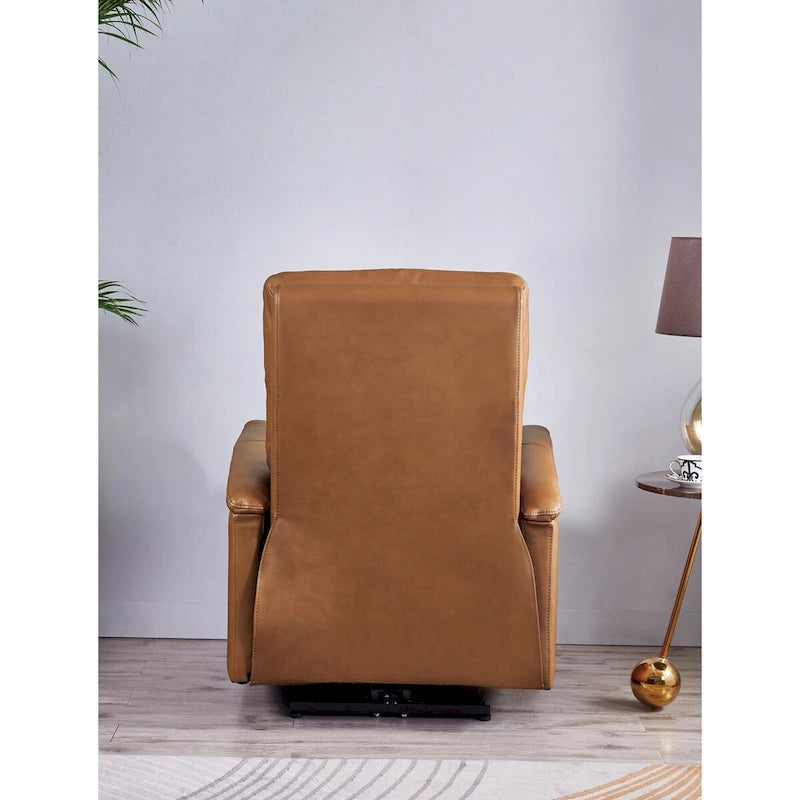 Fauteuil inclinable Hydeline Logan avec appui-tête électrique en cuir pleine fleur