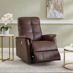 Fauteuil inclinable Hydeline Logan avec appui-tête électrique en cuir pleine fleur