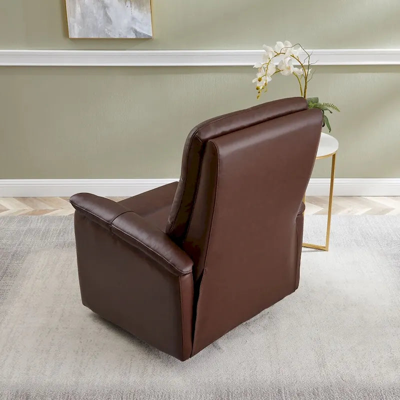 Fauteuil inclinable Hydeline Logan avec appui-tête électrique en cuir pleine fleur