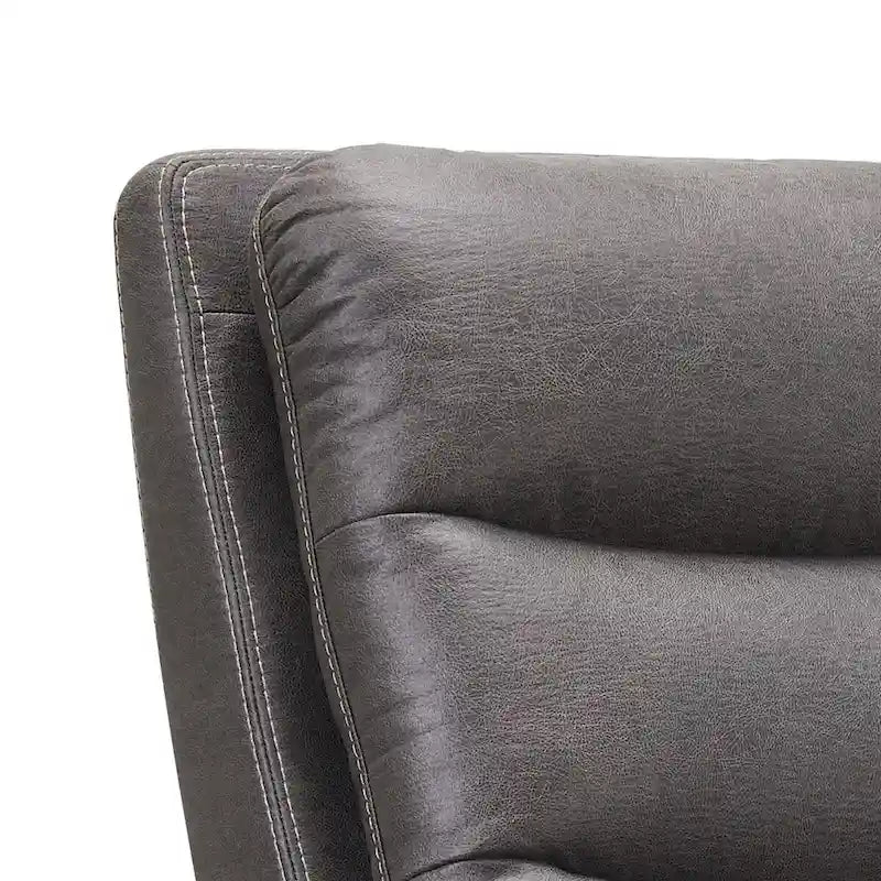 Canapé inclinable manuel en tissu Abbyson Ford