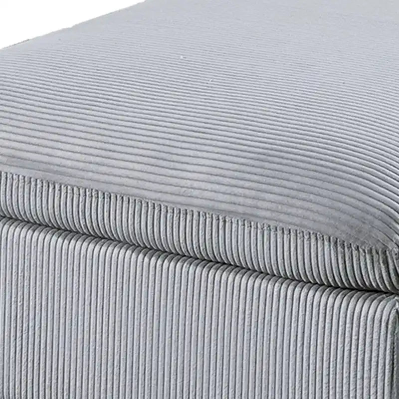 Canapé d'angle modulaire 8 pièces en velours côtelé avec pouf