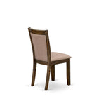 Ensemble de salle à manger East West Furniture : table de cuisine et chaises en lin kaki foncé, style jacobéen vieilli (composition au choix).