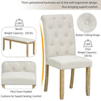 Ensemble de salle à manger rétro rectangulaire 6 pièces, comprenant une table aux pieds originaux, 4 chaises rembourrées et 1 banc, idéal pour la salle à manger et la cuisine.