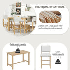 Ensemble de salle à manger 5 pièces hauteur comptoir avec table et 4 chaises