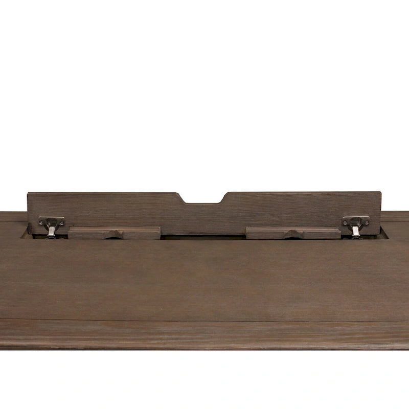 Bureau assis-debout électronique Carson Wood, gris