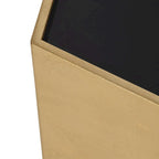 Table basse hexagonale moderne et glamour en bois doré Sagebrook Home - 48 x 42 x 16