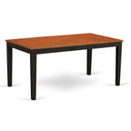 L'ensemble de salle à manger East West Furniture comprend une table rectangulaire, des chaises et un banc (différentes options de type d'assise).