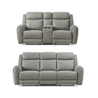 Ensemble de fauteuils inclinables transitionnels Wesley 2 pièces de Roundhill Furniture, gris