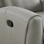 Ensemble de fauteuils inclinables transitionnels Wesley 2 pièces de Roundhill Furniture, gris