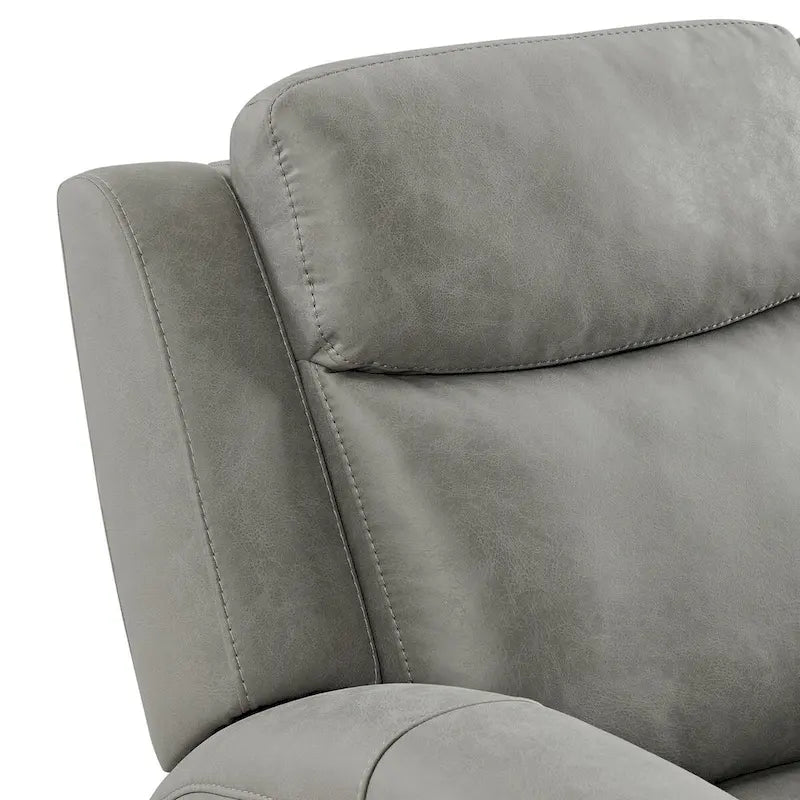Ensemble de fauteuils inclinables transitionnels Wesley 2 pièces de Roundhill Furniture, gris
