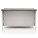 Ensemble de salle à manger 7 pièces Hanto Transitional en bois massif blanc avec rangement, hauteur comptoir, par Furniture of America